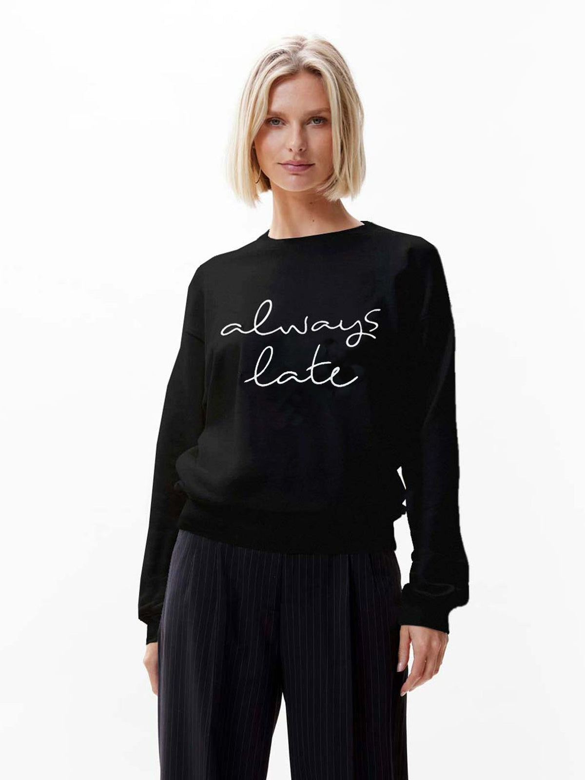 Catwalk Junkie Sweater Always Late Black