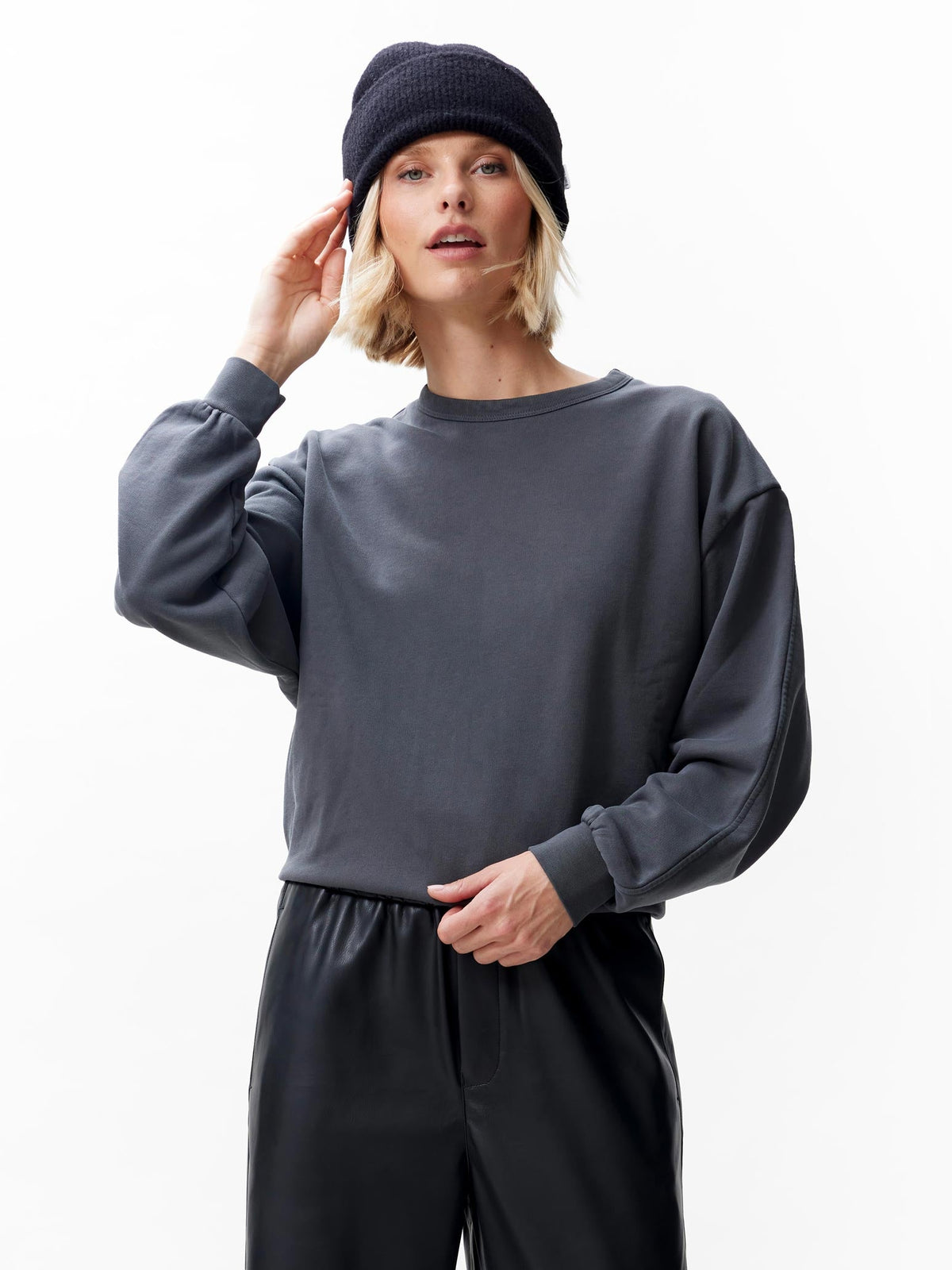Catwalk Junkie Tuck in Sweater Carbon