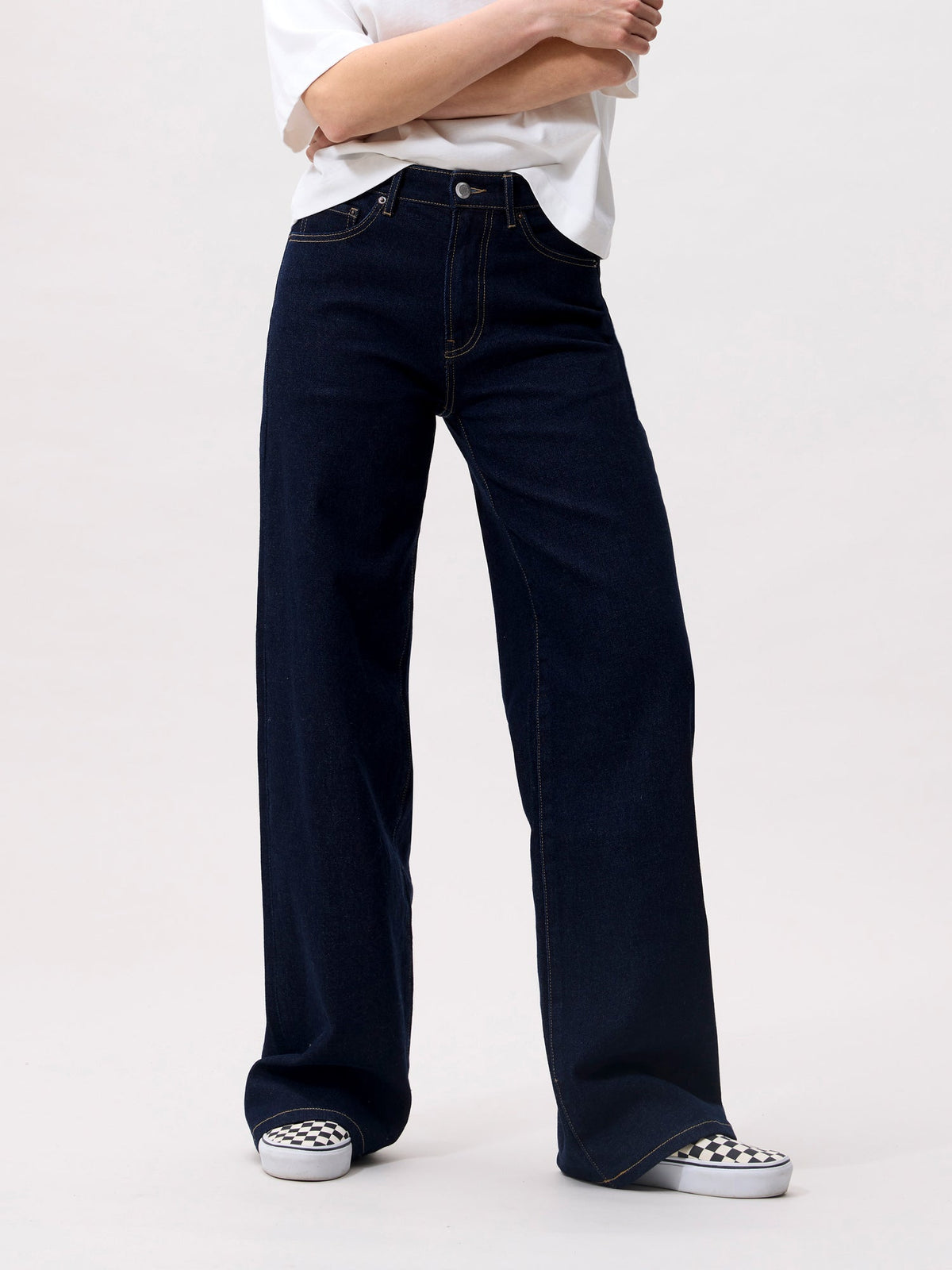 Loose Fit Jeans Dark Blue