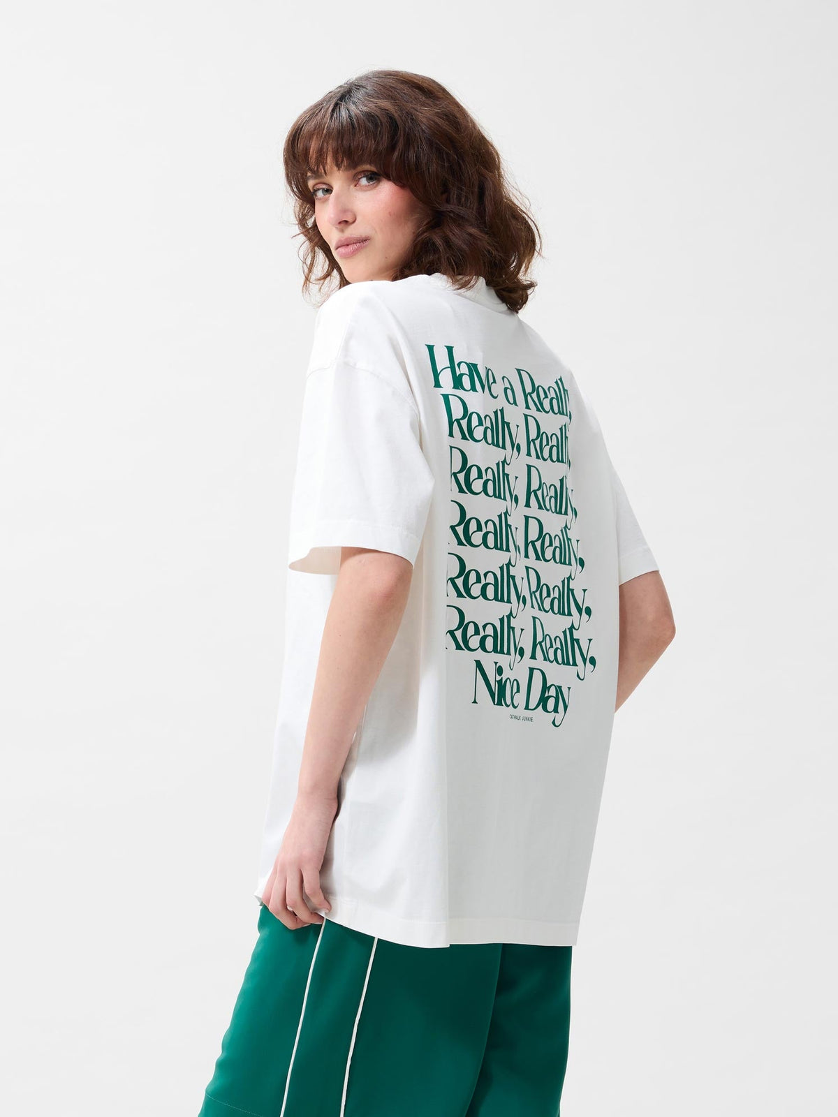 Catwalk Junkie Oversized Graphic T-shirt Off White