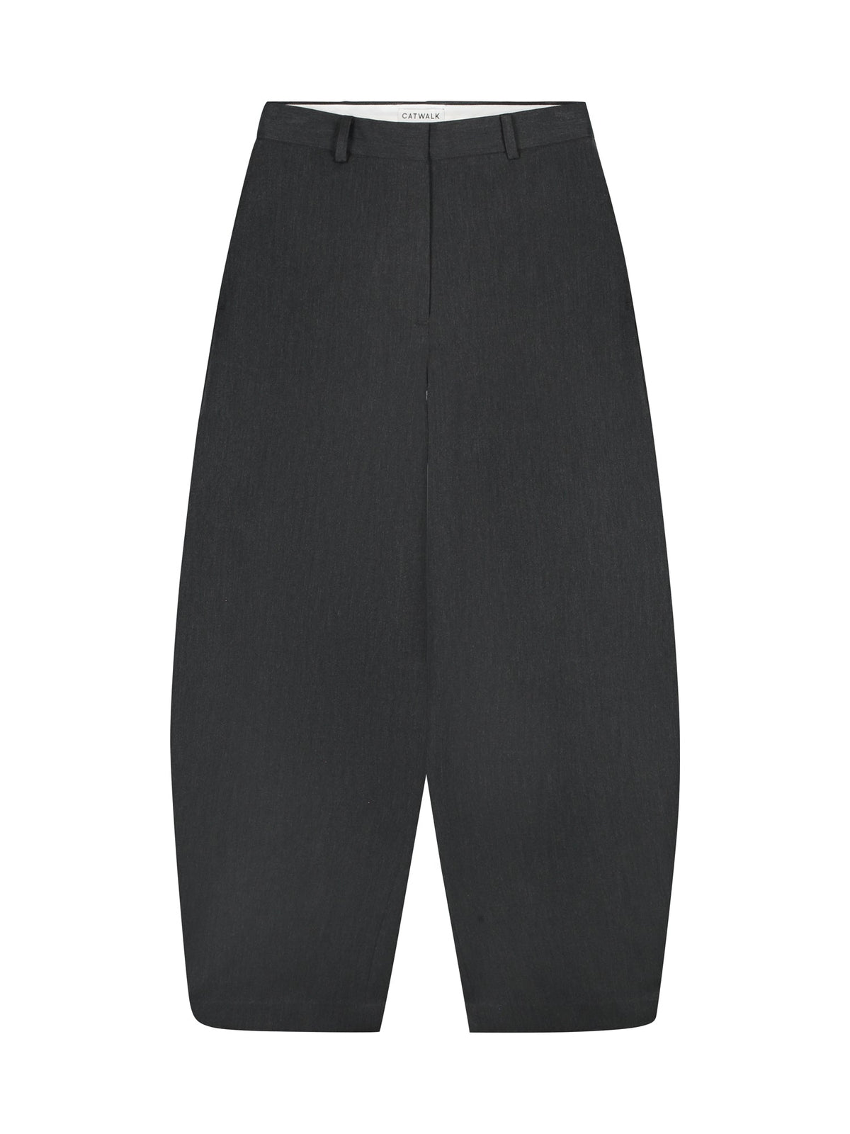 Catwalk Junkie Barrel fit tailored trousers Dark Grey Melange