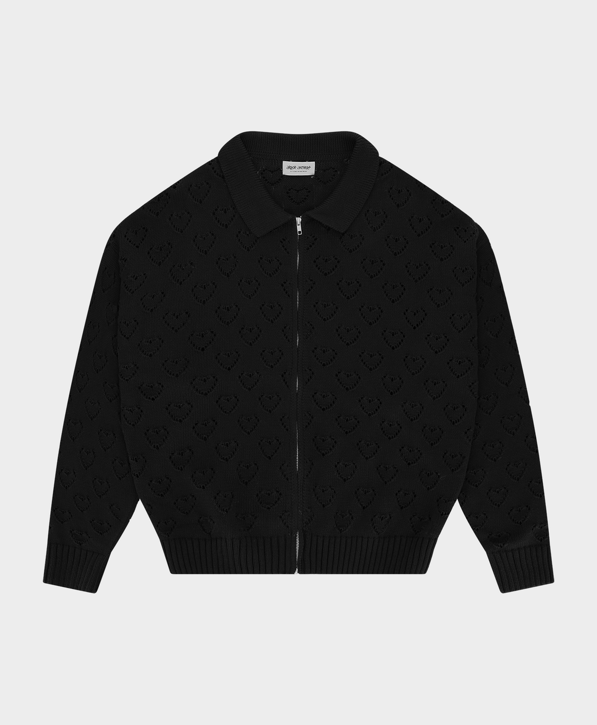 Arbor Antwerp Heart Zip Knit Black