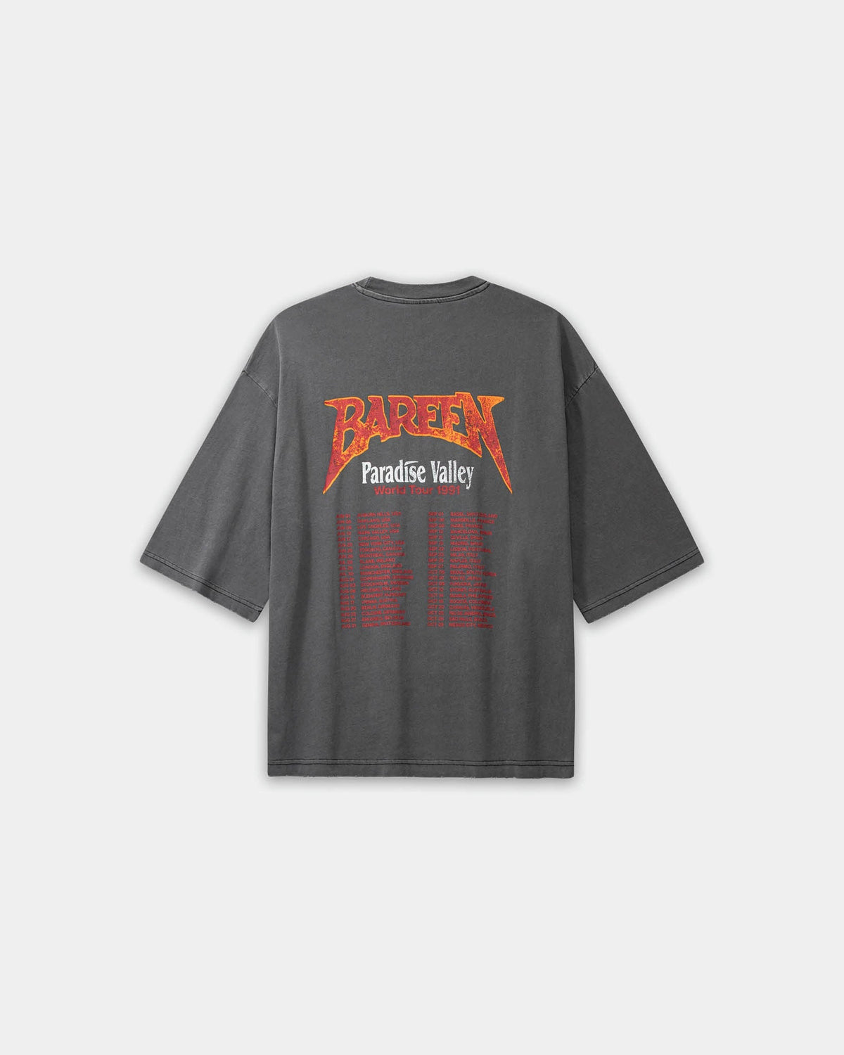 World Tour Oversized T-shirt Washed Black