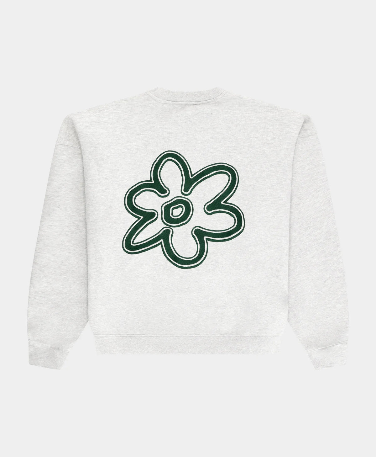 Line Flower Crewneck Melange