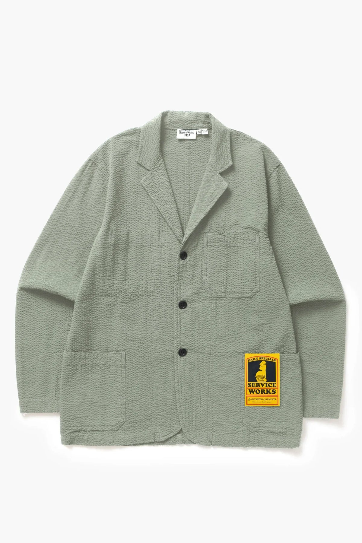 Seersucker Server Suit Jacket – Sage