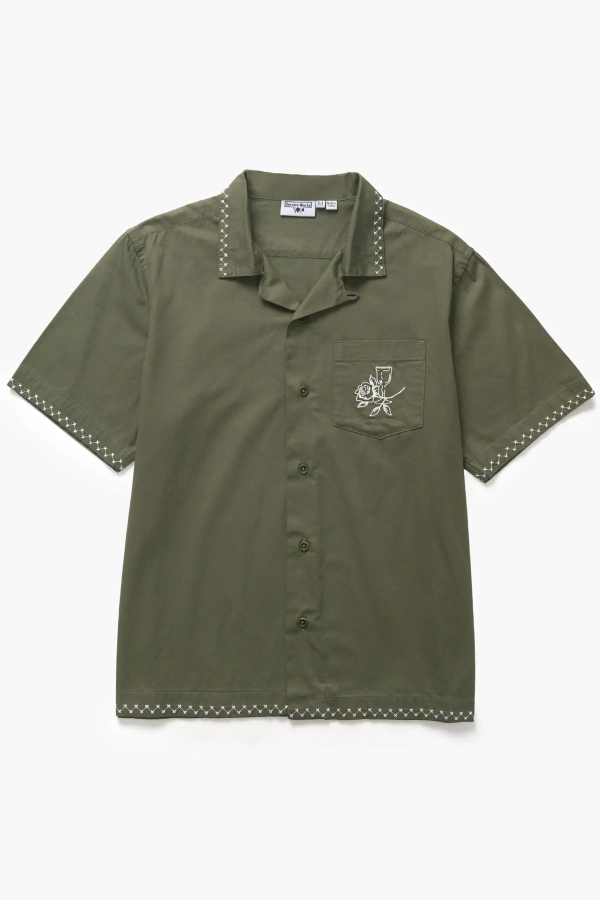 Border Shirt – Olive