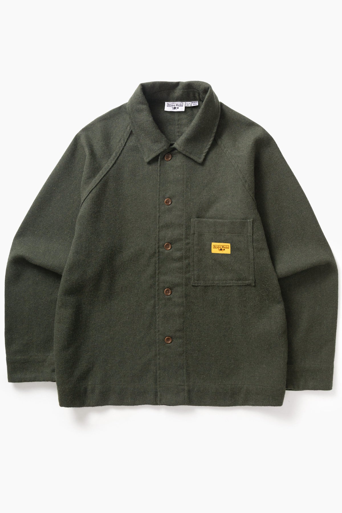 Service Works Flannel FOH Overshirt - Forest 