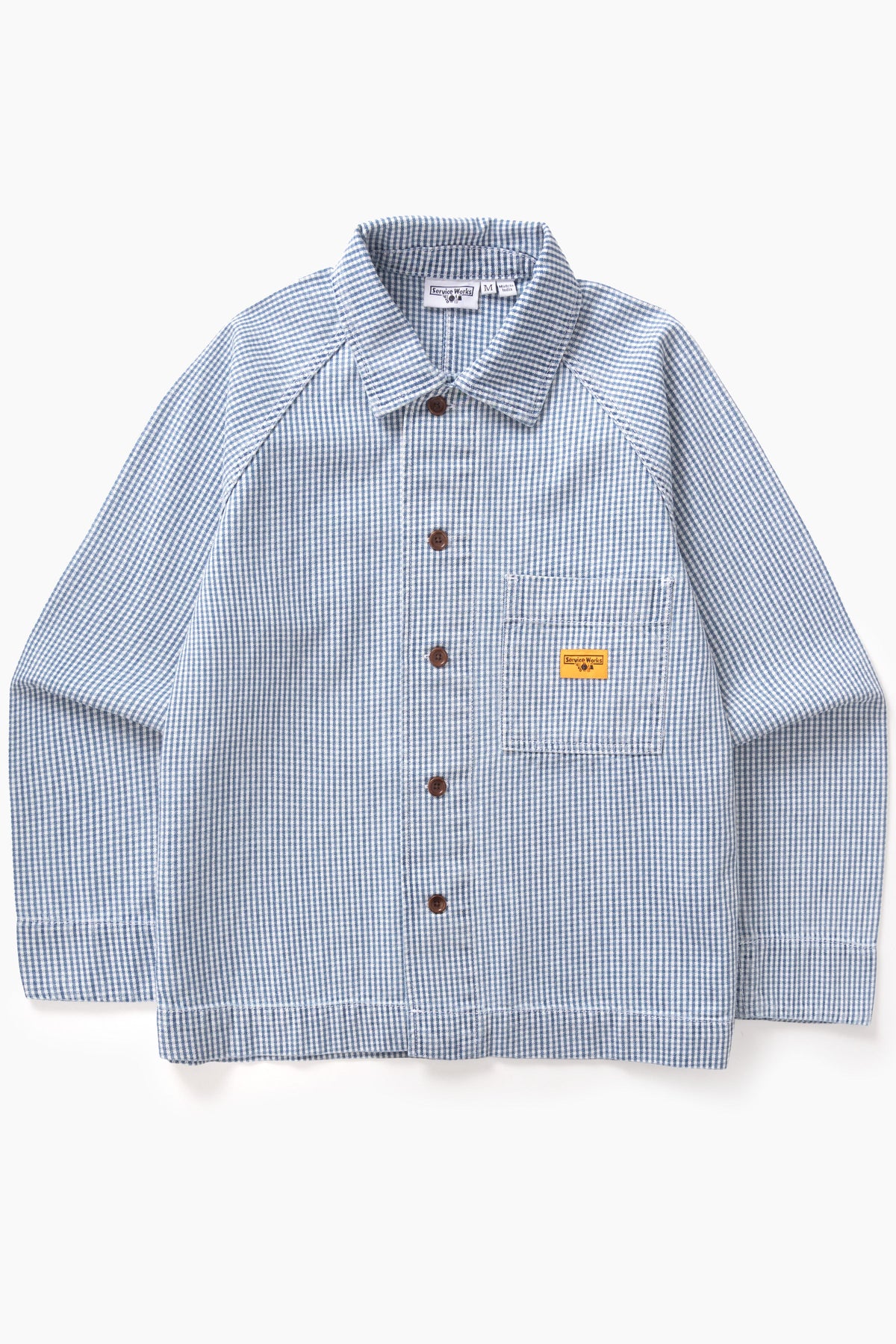 Service Works House Gingham FOH Overshirt - Blue 