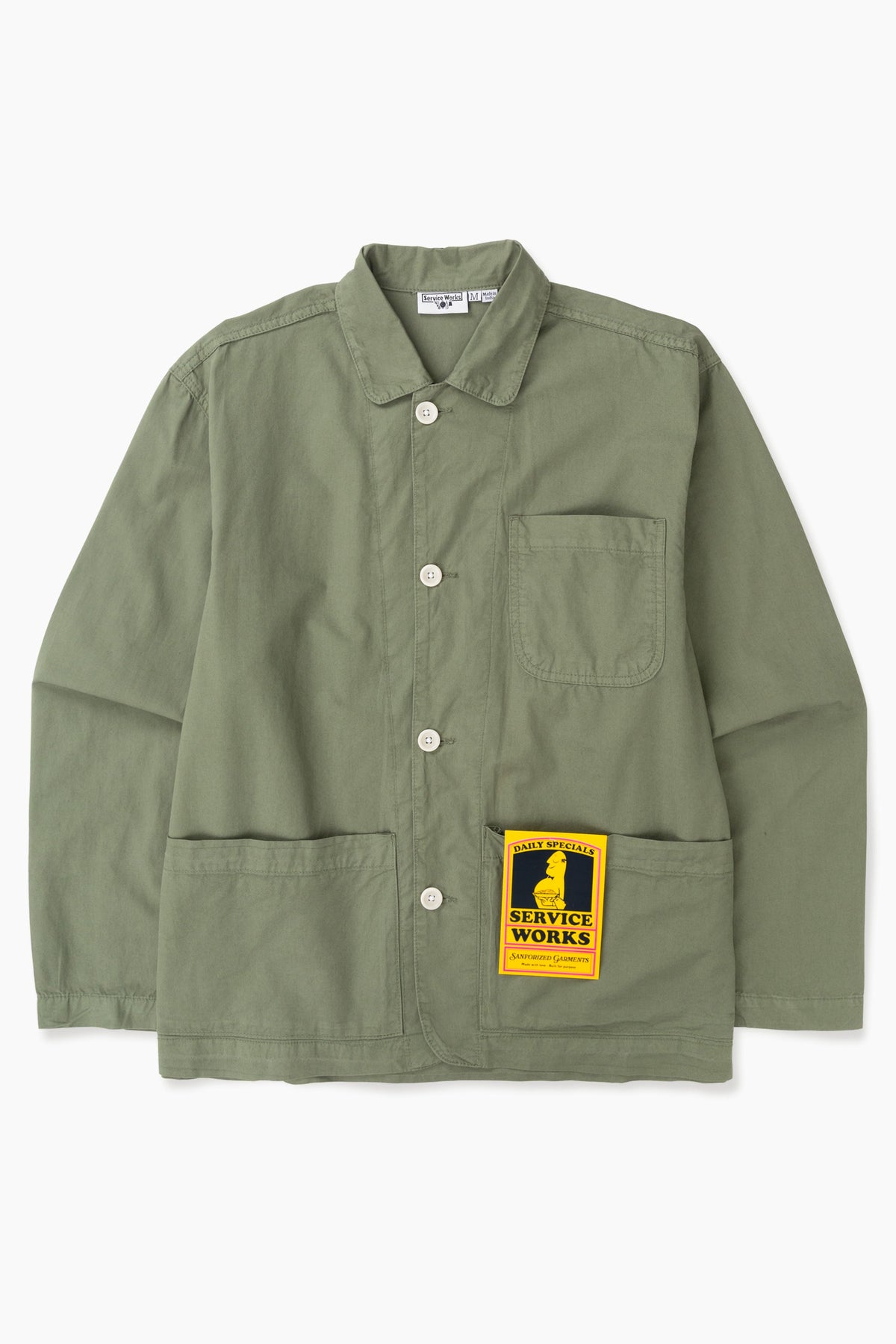 Service Works Tech Twill Easy Chef Shirt - Olive 