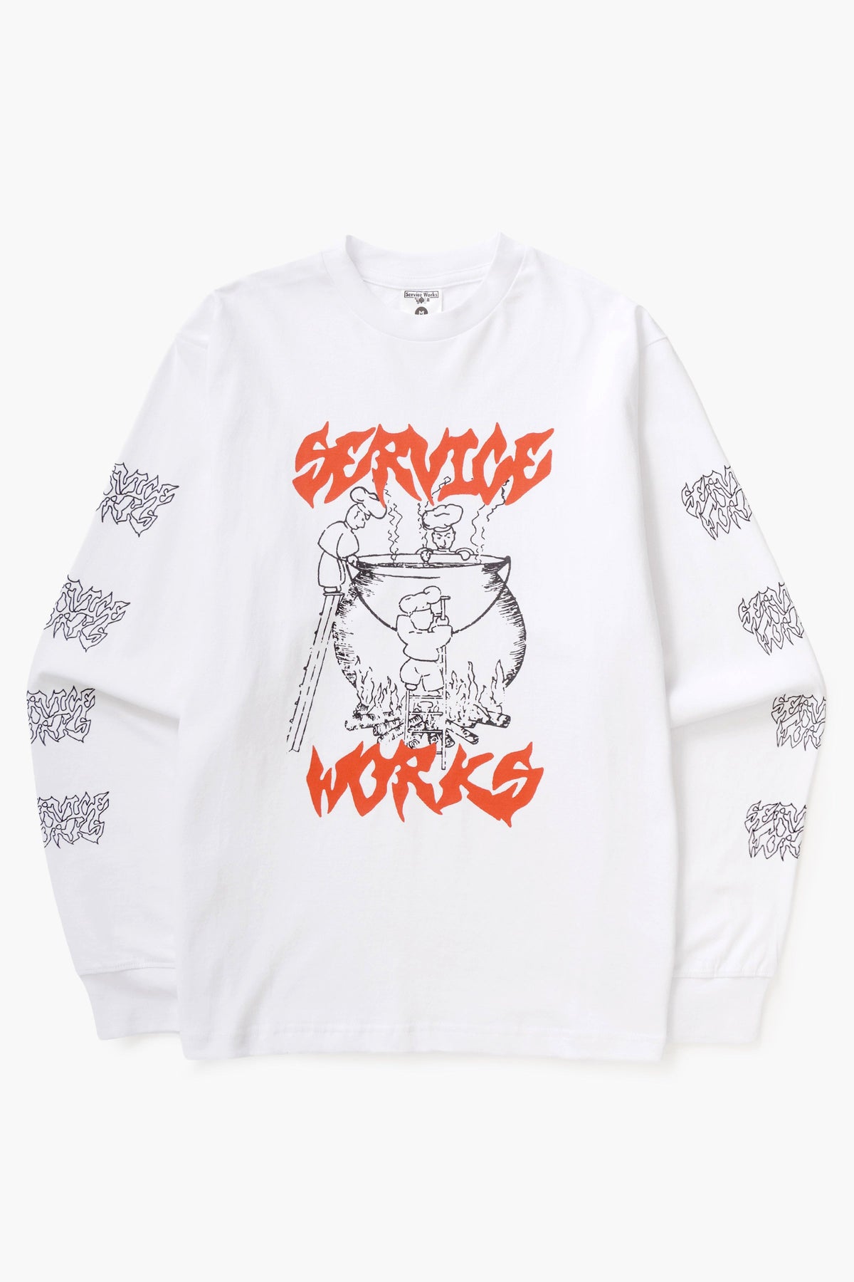Service Works Boiling Point Long Sleeve Tee - White 