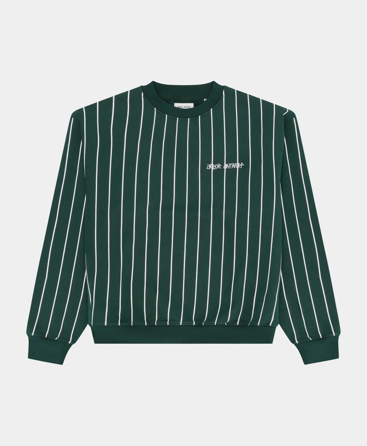 Vertical Lines Crewneck Green