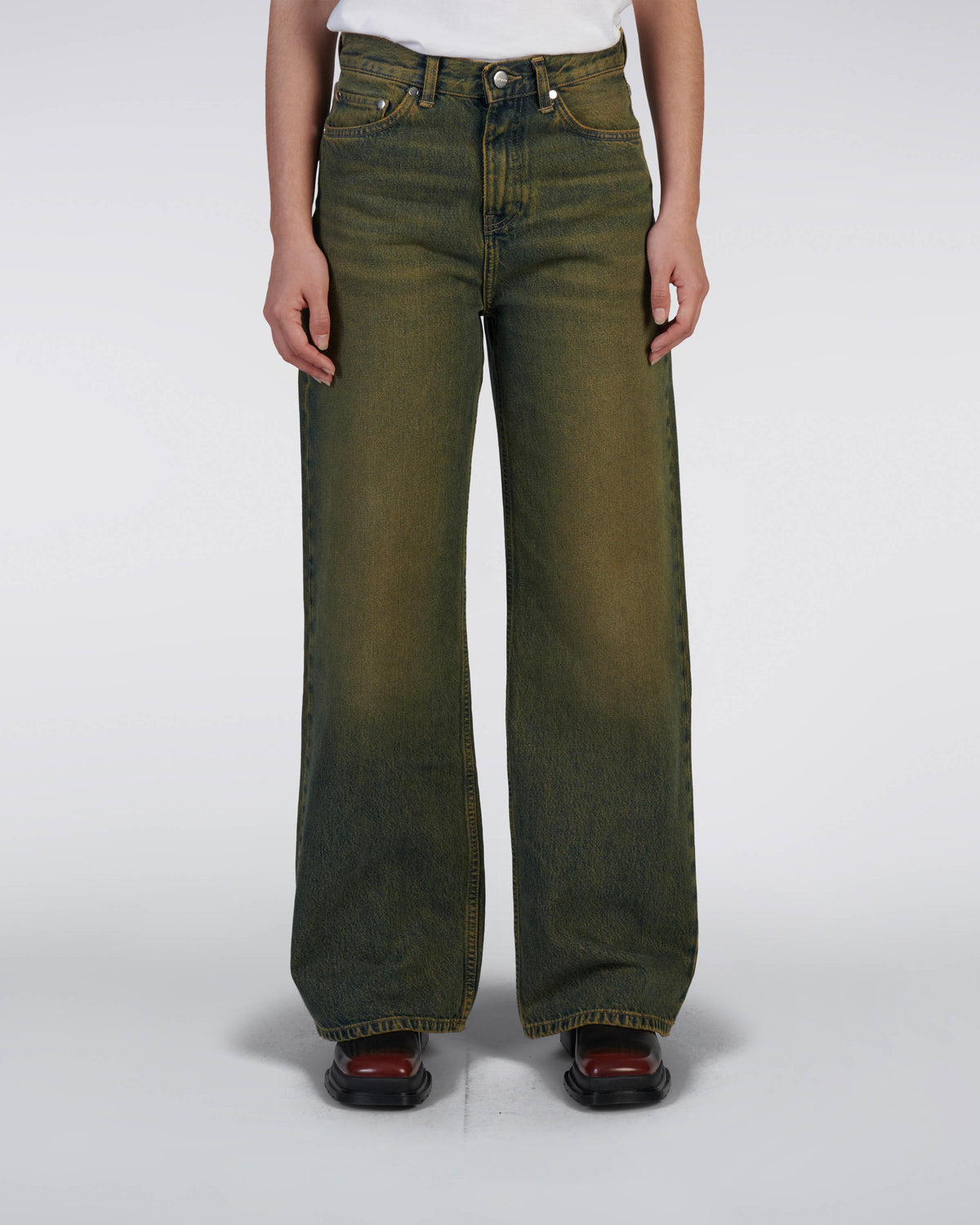 W' Olivia Pant Blue - Rodeo Wash