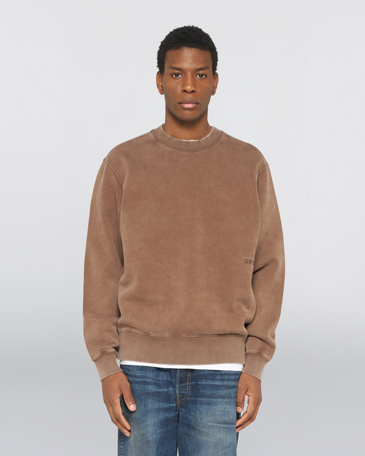 Axiom Crew Sweat Brown Marble Fade Out