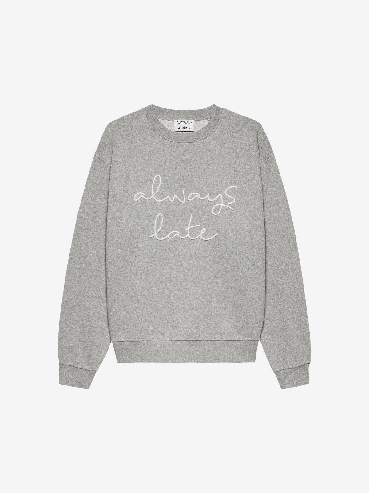 Catwalk Junkie Always Late Sweater Grey Melange