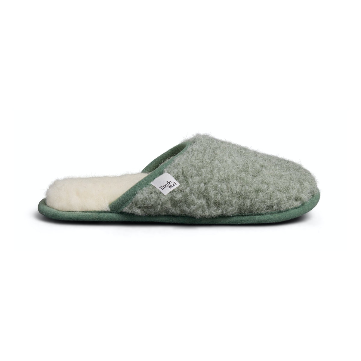 The Polar Slippers Natural / Sea Green