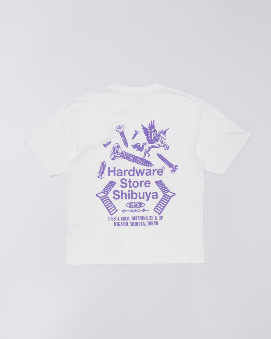EDWIN Hardware Store Shibuya T-Shirt- white